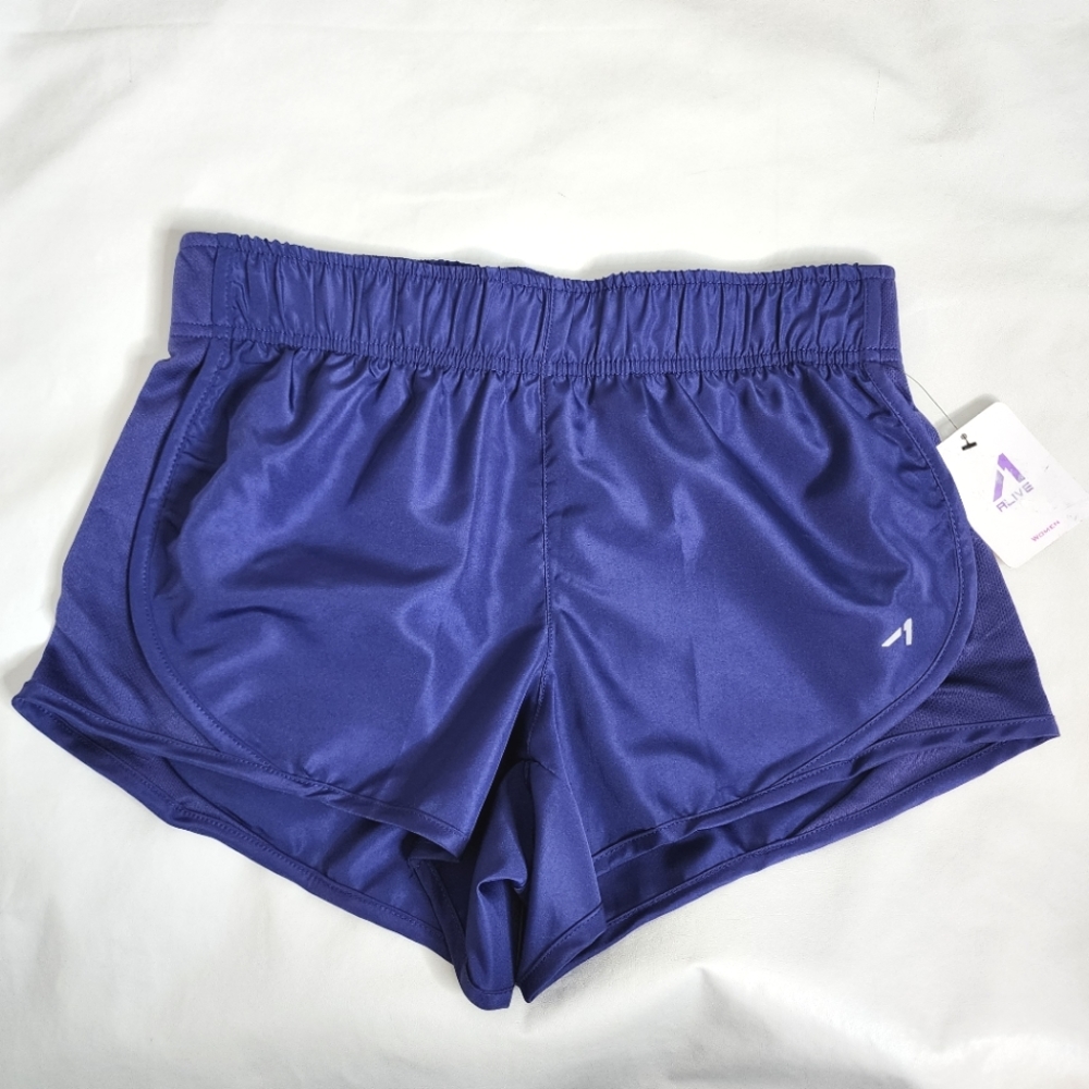 Alive Magnetics Athletic Shorts Lapis Women's Size Small NWT